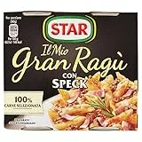 STAR Il Mio GranRagù con Speck, 2 x 180g, ragù tradizionale, 100% carne italiana controllata, con speak affumicato naturalmente. Senza conservanti e senza glutine