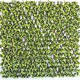 TENAX Siepe Artificiale con Foglie 3d su Traliccio Estensibile in PVC, Divy 3D Trellis, 1x2 m