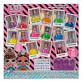 L.O.L Surprise! - Townley Girl Set di attività per smalto peel-off per ragazze, dai 5 anni in su con 15 colori di smalto per unghie, distanziatori per le dita dei piedi e adesivi per unghie