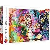 Trefl 1000 Pezzi-Ritratto di un Leone, Moderno Fai da Te, Intrattenimento Creativo, Divertimento, Classici con Animali, per Adulti e Bambini dai 12 Anni Puzzle, Colore Colorato, 10707