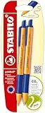 Penna a sfera Ecosostenibile - STABILO pointball - CO2 neutral - Pack da 2 - Blu