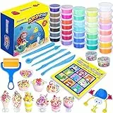 Argilla asciutta ad aria 36 Colori, Ultra Leggera e da Modellare Senza Cottura Pasta Modellabile Bambini Creta Regalo per Ragazzi Dai 3 4 5 6 7 8+ Anni