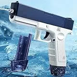 Pistola ad acqua elettrica, Electric water gun pistola acqua elettrica super potente, Caproka pistola d'acqua elettrica automatica, Giocattolo Blaster ad Acqua per Bambini e Adulti (58CC + 58CC blua)