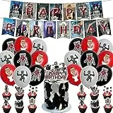Decorazione di Compleanno per Bambini,32 pcs Skibidi Decorazione Della Festa di Compleanno Palloncini , Set Per Bambini Forniture Partito, Buon Compleanno Banners Palloncini Torte Toppers Decorazioni