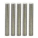WheateFull 5 Pezzi Barrel acciaio inox M6x40MM ugello gola con PTFE Tubo stampante 3D estrusore vetro caldo Accessorio per Makerbot MK9