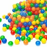 LittleTom 100 Piscine di Palline 5,5cm Palline di plastica Colorate Gioco per Bambini