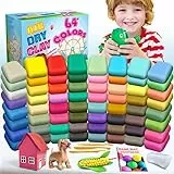 ESSENSON Argilla da Modellare – 64 Colori Pasta Modellabile Magica Essiccante all'Aria per Bambini, Regalo per Ragazzi e Ragazze dai 3 ai 12 Anni