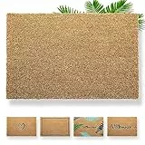 PazCaz Zerbino in cocco di alta qualità (robusto e resistente alle intemperie) un vero e proprio colpo d'occhio. Zerbino in cocco, 40 x 60 cm, per esterni in cocco, resistente alle intemperie