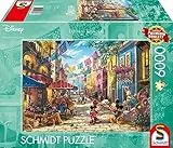 Schmidt Spiele 57397 Thomas Kinkade, Disney, Topolino e Minnie in Messico, Puzzle da 6000 pezzi