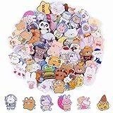 65 pezzi Spille Acriliche Carine, Kalolary Spille Estetiche Carine Spille per Zaino Kawaii Pecore Coniglio Cane Orso Ragazza Cartone Animato Spilla Spilla per Zaini Borse Giacche Felpe Cappelli