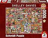 Schmidt Spiele- Shelley Davies, Vintage, Materiali d'artista, Puzzle da 1000 Pezzi, Multicolore, 59698