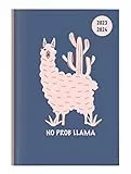 ALPHA EDITION Diario Agenda Scuola Collegetimer 2023/2024, Giornaliera, 15x21 cm, Llama, 352 Pagine