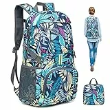 Luckits Zaino Ripiegabile, Zaino Pieghevole Ultraleggero da 35 Litri per Uomo Donna Resistente all'Acqua Escursionismo Zainetto Design Riflettente Sicuro da Passeggio per Campeggio all'aperto