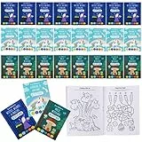 THE TWIDDLERS 24 Libri attività Fantasy per Bambini - Libro da Colorare sulle Creature Mitiche con Puzzle per Bambini – età 4-8 Anni