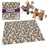 Gadget Storm Puzzle Irrisolvibile 500 Pezzi Motivo Cani e Gatti, Stampa Fronte Retro, Gioco Rompicapo Adulti e Bambini + 9 Anni