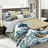Italian Bed Linen Parure Copripiumino con Stampa Digitale a Copertura Totale Sul Sacco e Sulle Federe 2 Posti 100% Cotone, Multicolore (SD51), 250x200x1 cm