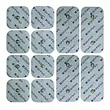 Elettrodi StimPads EMS e TENS • Compatibili con gli stimolatori muscolari Compex • Confezione da 12 pezzi con doppio 3,75mm Easy Snap • Dispositivo medico certificato da Motron NV