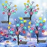 KagoLing Lampade Solari da Giardino, Luce Solare Led Esterno Con Impermeabile IP65 Luci Solari Esterno 2 Modalità luce Fiore per il Patio, Giardino, Esterno, Festa, Natale, Halloween Decorazione