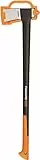 Fiskars Ascia da Spacco X27, Lunghezza: 96 cm, XXL, Nero/Arancione, 1015644