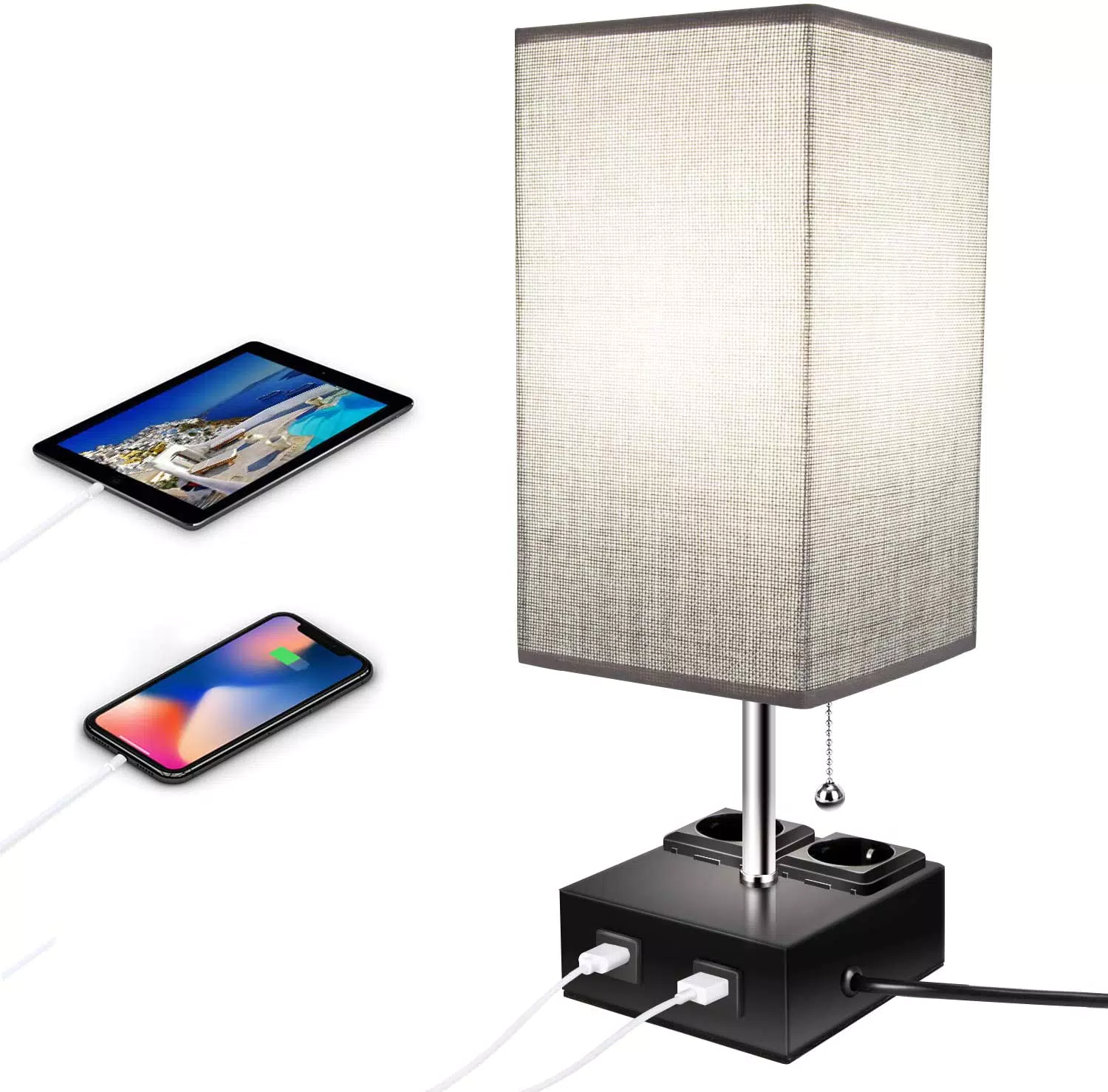 Lampada da Tavolo o Comodino con USB