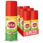 Autan Tropical Spray Mini, 50ml, Formato Scorta Da 6 Unita'