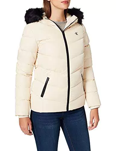 Calvin Klein Jeans Short Fitted Down Puffer Piumino Lungouslin