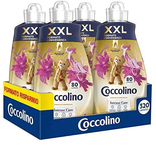 Coccolino Ammorbidente Concentrato Sandalo & Caprifoglio 8 Litri 320 Lavaggi