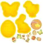 Cookie Cutter Dekewe 4 pcs Stampo Biscotti Pasqua, Formine Biscotti