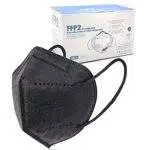 ELIOX 20 Mascherine FFP2 Nere Certificate CE Mascherina Antipolvere a 5 Strati Maschera Di Protezione Respiratoria con Alta Efficienza di Filtraggio BFE 95% - Nero