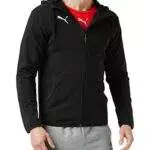 PUMA Liga Casual Hoody Jacket, Giacca Uomo, Nero Black White)