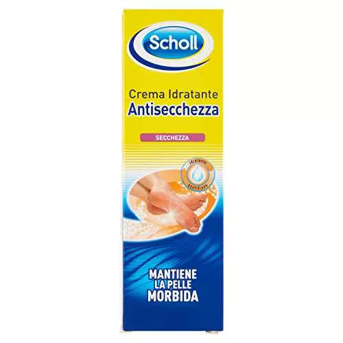 Scholl Crema Anti-secchezza, Crema Idratante con Leggera Azione Esfoliante per Piedi Lisci e Morbidi
