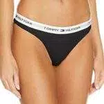 Tommy Hilfiger Microfiber Thong Iconic Perizoma, Nero