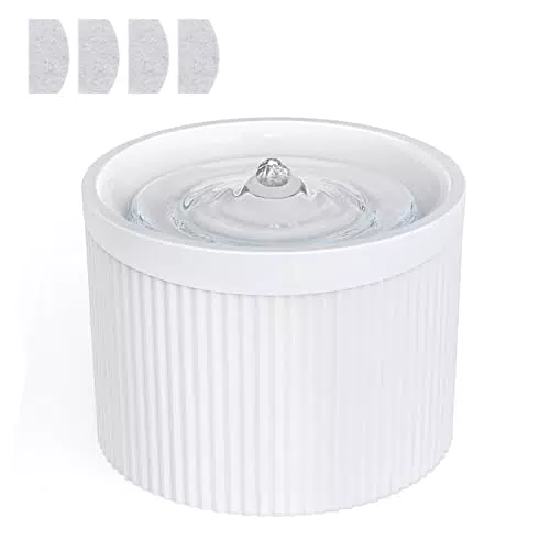 2L Automatic Pet Water Fountain Silenzioso Distributore di Acqua Elettrica Ciotola Alimentatore per Gatti Cani Animali Multipli
