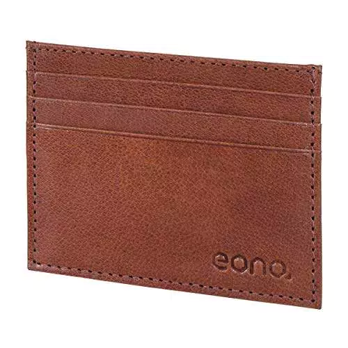 Amazon Brand - Eono, porta carte di credito in pelle da uomo e donna
