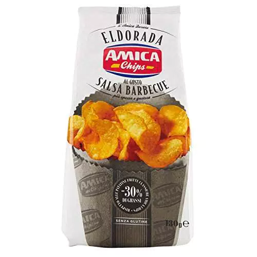 Amica Chips Patatine al Gusto Barbecue, 130g