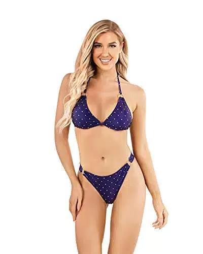 Aoloni Costumi da Bagno Donna, Costume Donna Due Pezzi Sexy Push up Senza Fili Regolabile