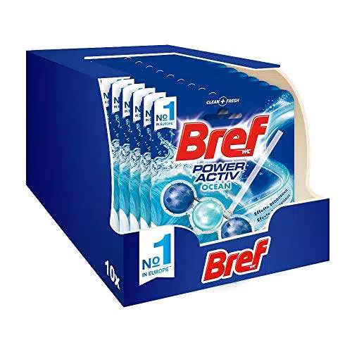 Bref Bref WC Power Activ Oceano, Detergente WC, Pulizia e Freschezza per il tuo WC