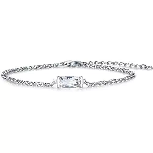 CACESTONE Birthstone Bracciale per Donna con Zirconia