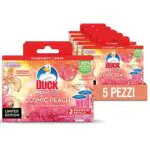 Duck Fresh Discs - Dischi Gel Igienizzanti WC, Fragranza Pesca & Orchidea - Formato Scorta da 10 Ricariche e 60 Dischetti
