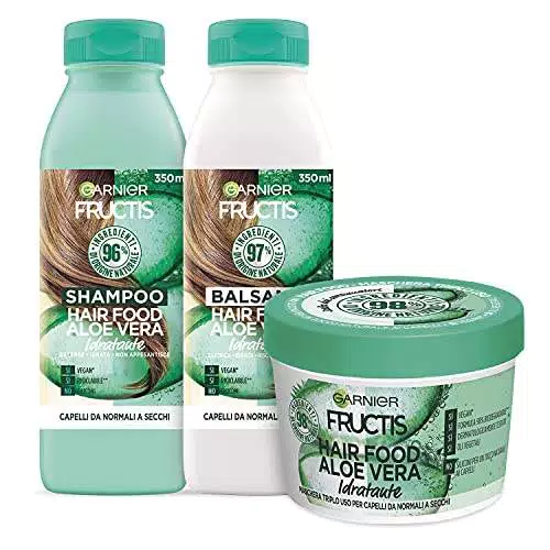 Garnier Fructis Hair Food Aloe Idratante, Kit con Shampoo