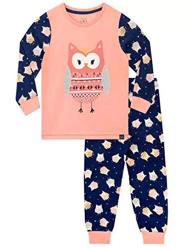 Harry Bear Pigiama per Ragazze Gufo Multicolore 3-4 Anni