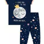 Harry Bear Pigiama per Ragazze Luna Vestibilitta Stretta Blu 4-5 Anni