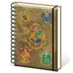 HARRY POTTER (Hogwarts Crest & Four Houses A5 Not, Standard