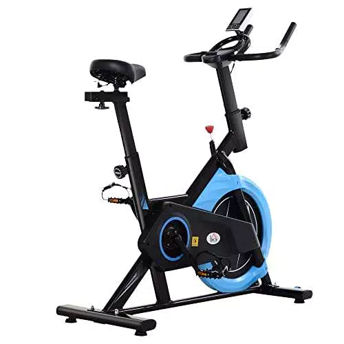 homcom Cyclette da Camera con Trasmissione a Cinghia