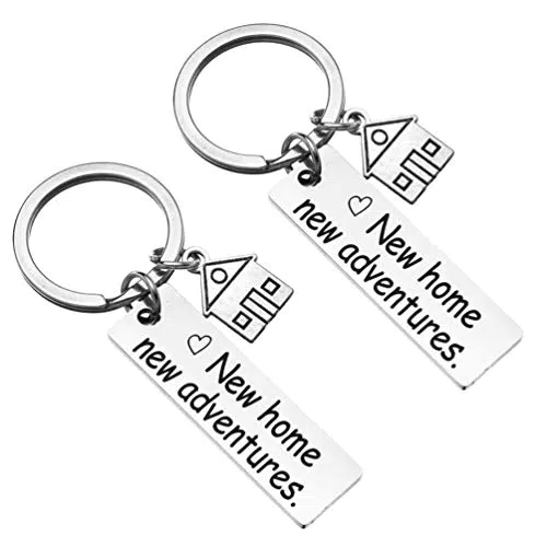 Coppia Portachiavi in ​​Acciaio Inox, Nuova Casa