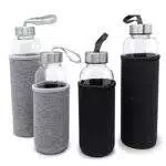 Nerthus FIH 649 Bottiglia di Vetro da 400 ml Grigio