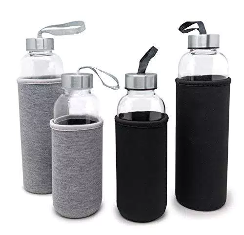 Nerthus FIH 649 Bottiglia di Vetro da 400 ml Grigio