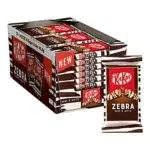 NESTLÉ KITKAT Zebra Wafer Croccante Ricoperto di Cioccolato Fondente e Cioccolato Bianco 27 Snack da 41