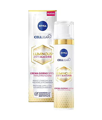Nivea Nivea Cellular Luminous 630 Anti Macchie, Crema Giorno Spf 50 Tripla Protezione - 81 g