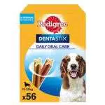 Pedigree Dentastix Snack per la Igiene Orale, Cane Medio 10-25 kg Confezione Scorta